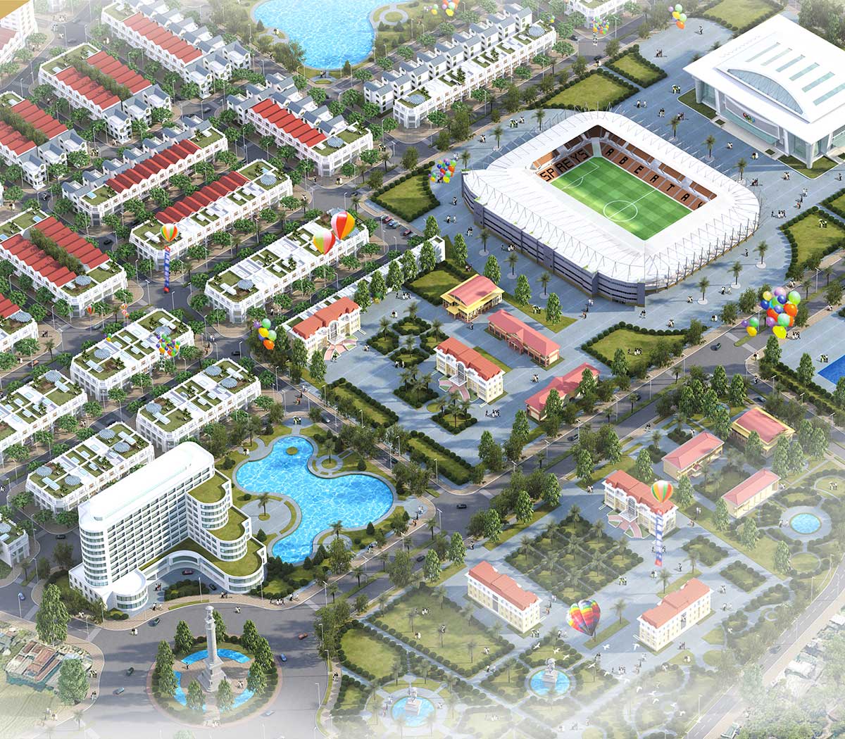 Khu đô thị Hồng Vũ Sông Công là một trong những dự án chất lượng giúp nâng cao giá trị đất nền Sông Công