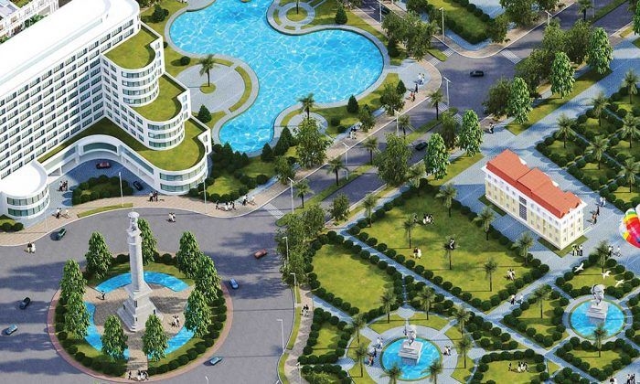 Hệ thống bể bơi ngoài trời tại khu đô thị Hồng Vũ Sông Công